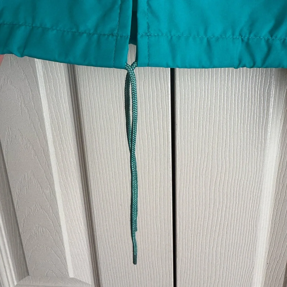 Vintage Lands' End Turquoise Windbreaker Jacket - Picture 5 of 6